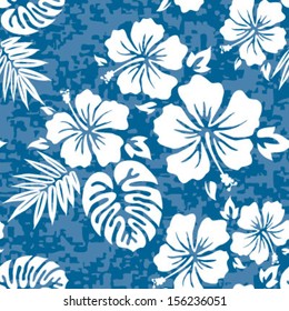 Aloha Hawaiian Shirt Seamless Background Pattern