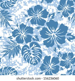 Aloha Hawaiian Shirt Seamless Background Pattern