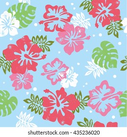 Aloha hibiscus pattern