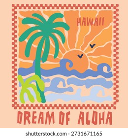 Aloha illustration vector clip art 523