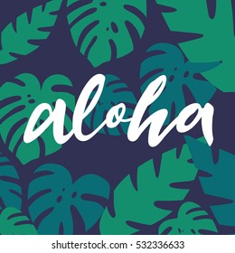 Aloha lettering