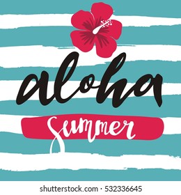 Aloha lettering