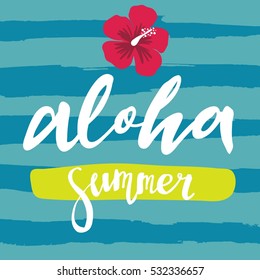 Aloha lettering