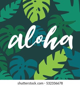 Aloha lettering