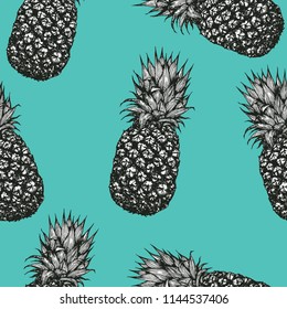 aloha piapple pattern ,hand draw
