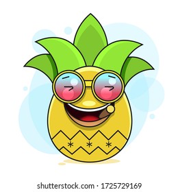 'aloha' Pineapple Silhouette. Fun Summer Typography Illustration, Can Be Used As A Print For T'shirts, Bags, Cards And Posters.