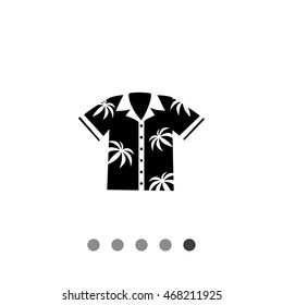 Aloha shirt simple icon
