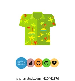 Aloha Shirt Vector Icon