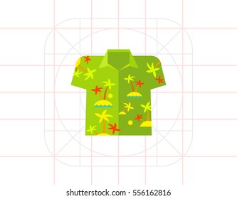 Aloha Shirt Vector Icon