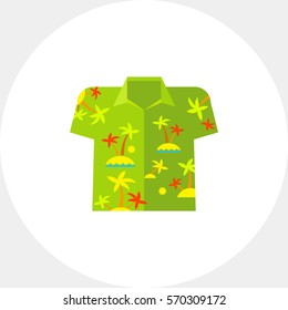 Aloha Shirt Vector Icon