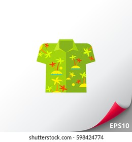 Aloha Shirt Vector Icon