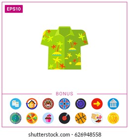 Aloha Shirt Vector Icon