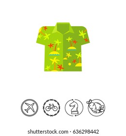 Aloha Shirt Vector Icon