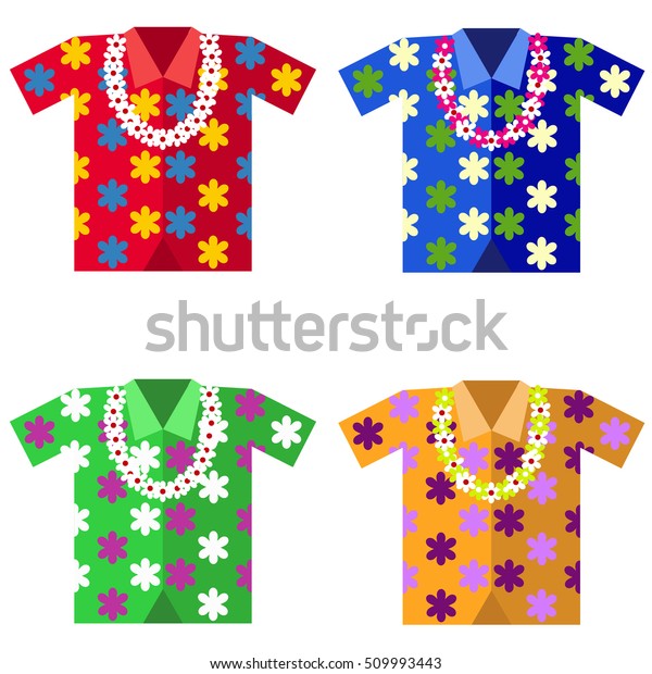 Aloha shirts icon, Hawaiian shirt isolated,\
aloha. Flat design,\
vector.
