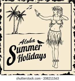 Aloha Summer Holidays Sign