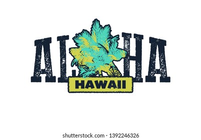 Aloha vector illustration for t-shirt and other uses