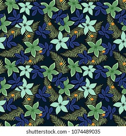 Aloha Vibe Floral Seamless Pattern