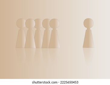 Alone against everyone. Or you are alone and do not dare to come to others.