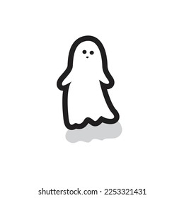 alone ghost with shirt white