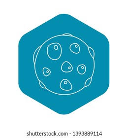 Alone plane icon. Outline illustration of alone plane vector icon for web