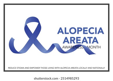 Alopecia Areata Awareness Month is observed every year in September. Holiday concept. Template for background, banner, card, poster, placard, design template with unique shapes with standard color.
