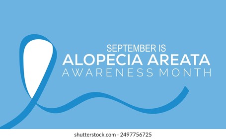 Alopecia Areata Awarness Month is observed every year on September.Holiday concept background, placard, banner design template Vector illustration background design.