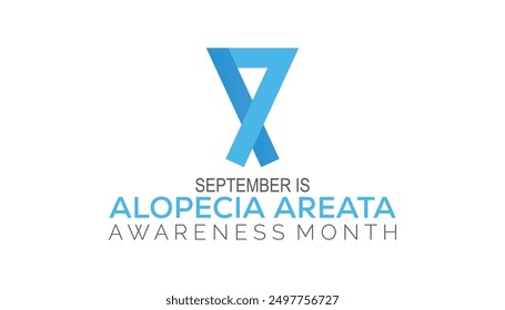 Alopecia Areata Awarness Month is observed every year on September.Holiday concept background, placard, banner design template Vector illustration background design.