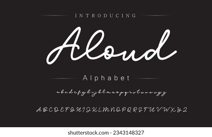  Aloud Font Handwritten Signature  Brush Font Type Font lettering handwritten