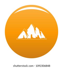 Alp icon. Simple illustration of alp vector icon for any design orange