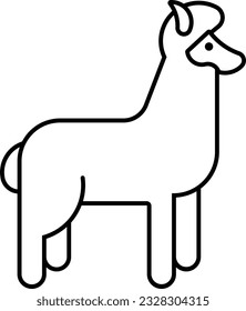 alpaca camel hoofed llama lama Outline