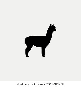 Alpaca-Grafik, Silhouette, Vektorgrafik
