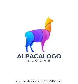 ALPACA LLAMA LOGO DESIGN  VECTOR