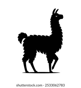 Imagem ALPACA LLAMA Silhouette Vetor Art