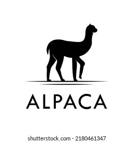 Alpaca Logo Abstract Silhouette Vector