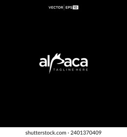  alpaca logo design icon vector silhouette