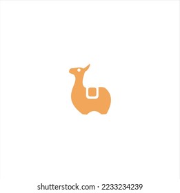 alpaca logo inspiration icon vector silhouette illustration
