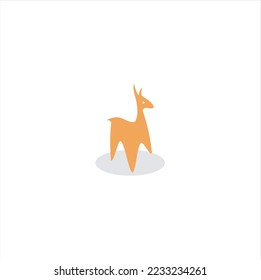 alpaca logo inspiration icon vector silhouette illustration