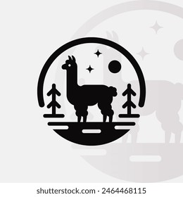 Alpaca logo on isolated background