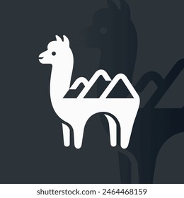 Alpaca logo on isolated background