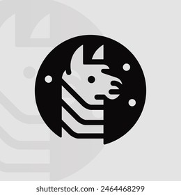 Alpaca logo on isolated background