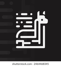 Logo de Alpaca en fondo aislado