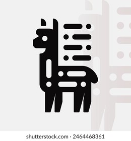 Logo de Alpaca en fondo aislado