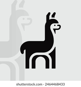 Alpaca logo on isolated background