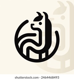 Alpaca logo on isolated background