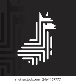 Logo de Alpaca en fondo aislado