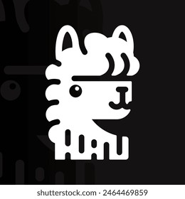 Logo de Alpaca en fondo aislado