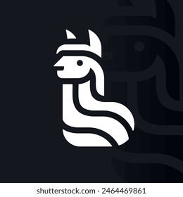 Alpaca logo on isolated background