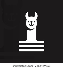 Alpaca logo on isolated background