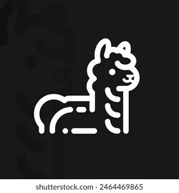 Alpaca logo on isolated background