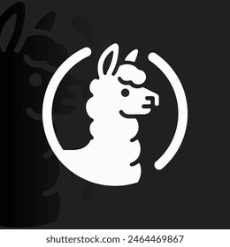Alpaca logo on isolated background